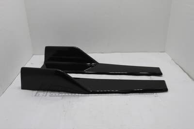 18" Universal Side Skirts, 45cm Left/Right Glossy Black PP Side Skirt Protection - Thumbnail 5