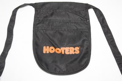 Authentic Hooters Girl Uniform Black Money Pouch Halloween Costume Adjust - Image 1
