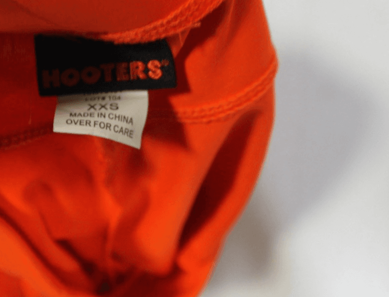 Hooters Official Uniform Cheeky Shorts Size XXS USED - Thumbnail 2