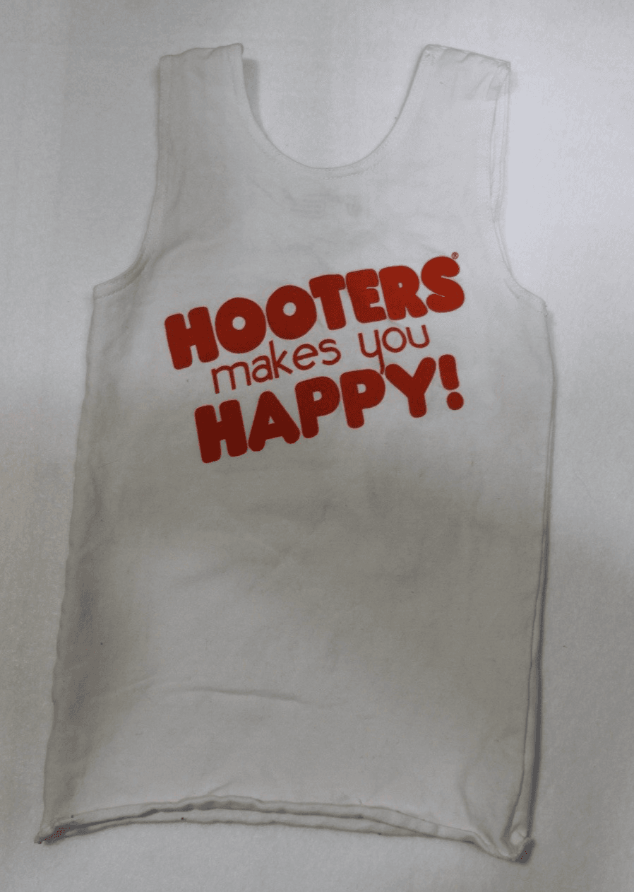 Hooters Girl Worn Super Sexy Uniform Tank XS USED SEE PICS - Thumbnail 3