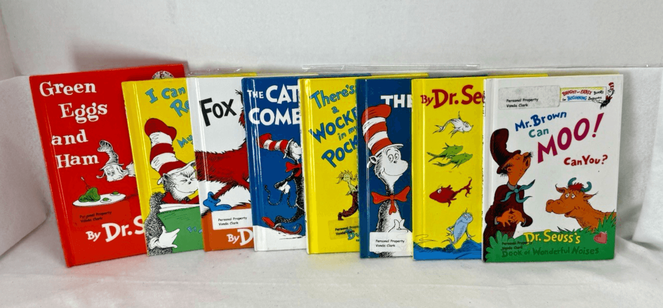 Dr. Seuss Hardcover Books lot 8 Cat in the Hat I Can Read it Beginner Books - Image 1