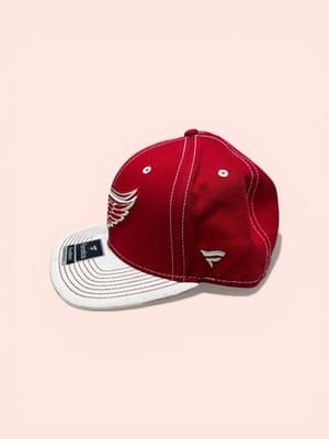 Fanatics Detroit Red Wings NHL Snapback Cap Black Red One Size - Thumbnail 5