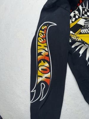Y2K Japanese Hot Wheels Mattel Long Sleeve T-shirt Size S Black - Thumbnail 4
