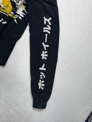 Y2K Japanese Hot Wheels Mattel Long Sleeve T-shirt Size S Black - Thumbnail 3