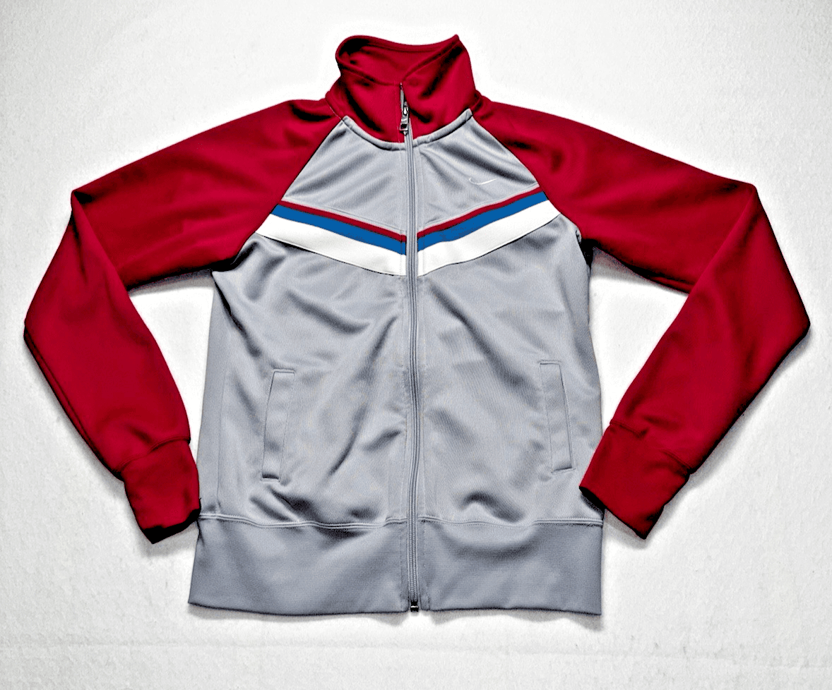 Nike The Athletic Dept. Full Zip Up Jacket Red & Gray Size Medium - Image 1