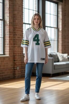 Vintage Green Bay Packers Brett Favre REVERSIBLE NFL Football Jersey 52 Reebok - Thumbnail 6