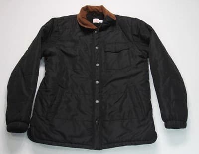 Wonder Nation Jacket Men YL 10-12 Black Quilted Fleece Lined Jacket - Image 1