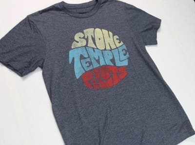 Stone Temple Pilots Vintage Logo Men's T Shirt Size Small Short Sleeve Tee - Thumbnail 2
