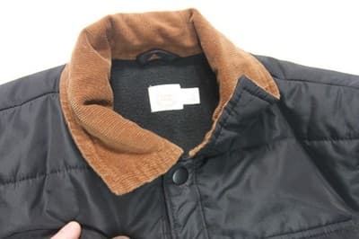 Wonder Nation Jacket Men YL 10-12 Black Quilted Fleece Lined Jacket - Thumbnail 3