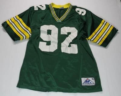 VINTAGE Green Bay Packers Jersey Mens XL Apex Reggie White #92 NFL 90s - Image 1