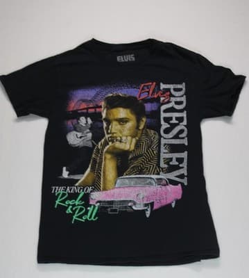 Elvis Presley T-Shirt Child Mayo SPRUCE Youth Small - Image 1