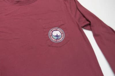 The Southern Shirt Company, Light Blue T-Shirt, Medium, Long Sleeve, Unisex - Thumbnail 3