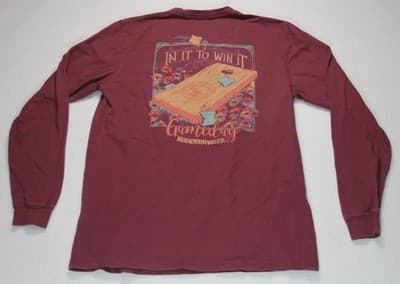 The Southern Shirt Company, Light Blue T-Shirt, Medium, Long Sleeve, Unisex - Thumbnail 5