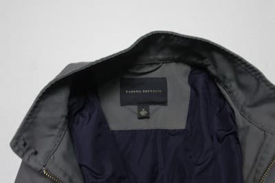 BANANA REPUBLIC Jacket Mens Extra Medium Gray Moto Coat Outdoor - Thumbnail 5