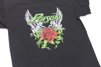 Poison The Stadium Tour 2022 Black T-Shirt Men’s Size YM - Thumbnail 2