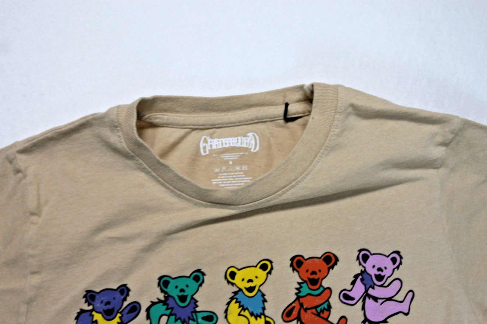 Grateful Dead & Co Gray Dancing Bear Small Shirt Concert Tour Peace Love - Thumbnail 2