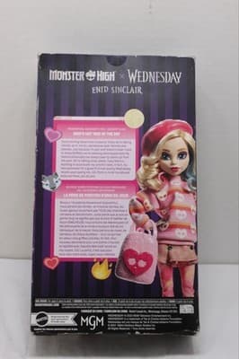 Monster High x Wednesday Enid Sinclair Doll Mattel NEW Free Shipping - Thumbnail 2