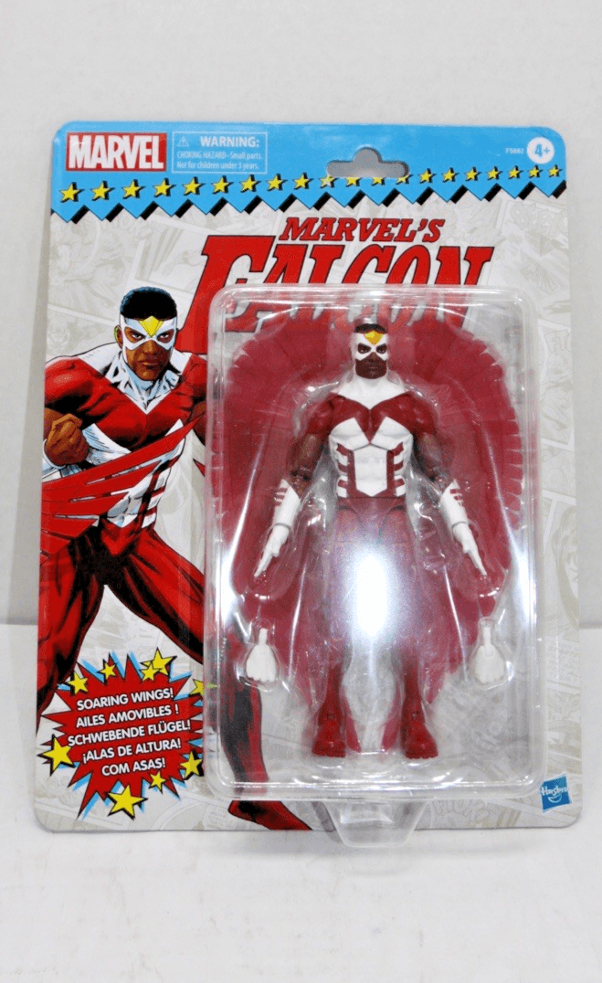 Hasbro Marvel Legends Retro Card Falcon 6" Figure New Sealed in Package - Image 1