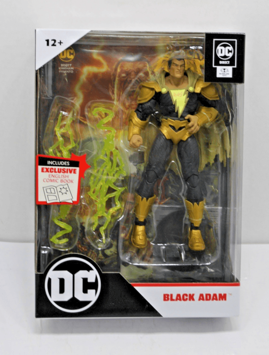McFarlane DC Direct Multiverse Page Punchers Black Adam Figure 7" w/Comic - Image 1