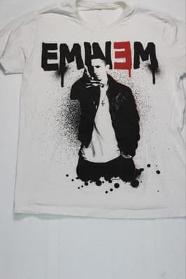 Vintage Eminem Rap Tee 2011 Slim Shady Merch Concert T-Shirt M - Thumbnail 2