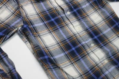 Aeropostale Shirt Boys 12 Blue Plaid Long Sleeve Button Down Cotton - Thumbnail 2