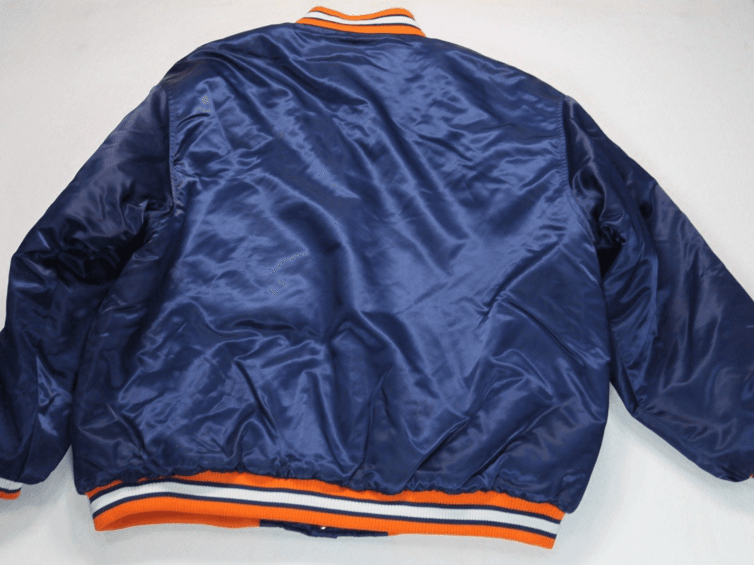 Auburn Puma Jacket Mens XXL Satin Bomber Quilted Embroidered Puffer Sports - Thumbnail 3