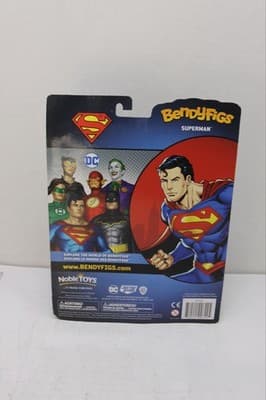 BendyFigs DC SUPERMAN 7" Toyllectible Figure with Display Stand! #NN4403 - Thumbnail 2