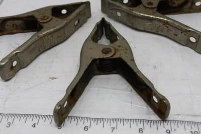 3 Vintage Pony USA 2-Inch Spring Clamps 4 Inch Length No. 3202 Made In USA USED - Thumbnail 3