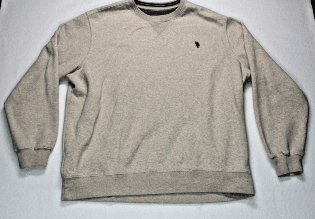 vintage Polo Ralph Lauren Sweater Mens 2XL Beige Cotton Crewneck Pullover Knit - Image 1