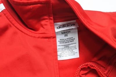 Vintage Adidas Original The Brand With The 3 Stripes Red Jacket Girls Size 8 - Thumbnail 4