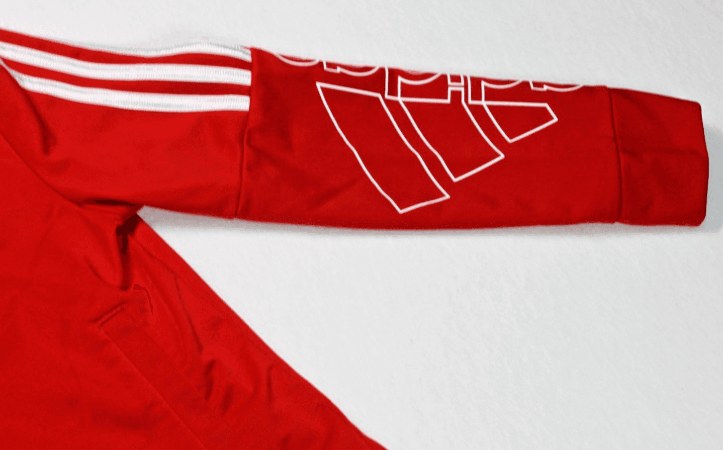 Vintage Adidas Original The Brand With The 3 Stripes Red Jacket Girls Size 8 - Thumbnail 3