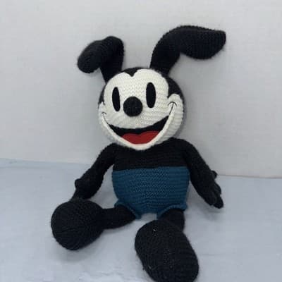Disney Parks Classic Cozy Knits Oswald The Lucky Rabbit Plush Stuffed Animal Toy - Image 1