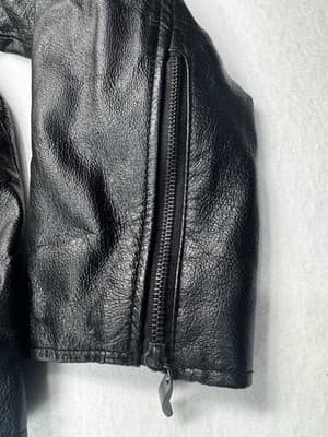Vintage Juliano Celini Smooth Leather Racer Motorcycle Jacket Biker Men Med - Thumbnail 3