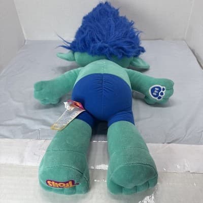 Dreamworks TROLLS Build A Bear BAB 23" BRANCH Blue Happy Smiling PLUSH 2016 - Thumbnail 6