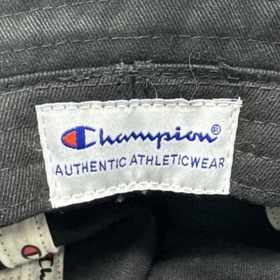 Champion Hat Cap Bucket Safari Black White Adult Outdoors Cotton Adult Mens - Thumbnail 4