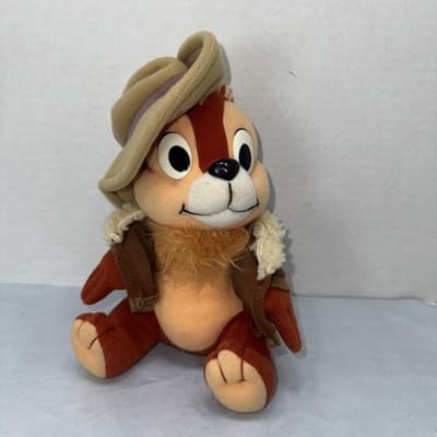 Disney Chip and Dale Safari Plush Chip with Safari Hat Playskool 10" - Image 1