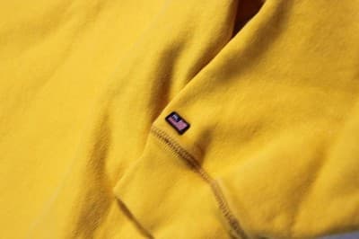 Vintage Polo Jeans Co Ralph Lauren Sweatshirt XL Yellow USA Flag Logo Spell Out - Thumbnail 3
