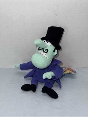 Rocky and Bullwinkle & Friends CVS Snidely Whiplash 9" Stuffins Plush 1999 w/tag - Image 1