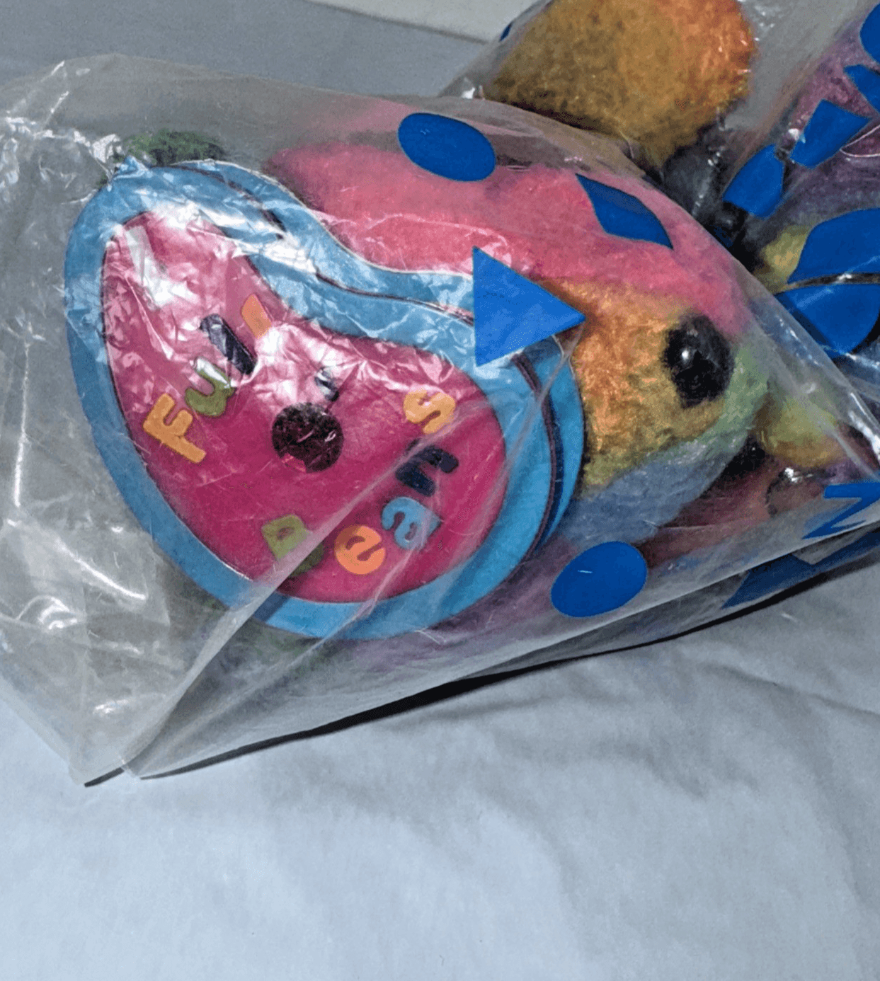 Vintage Avon Kids Birthstone Full O Beans January Rembrandt Bear Plush 2000 - Thumbnail 3