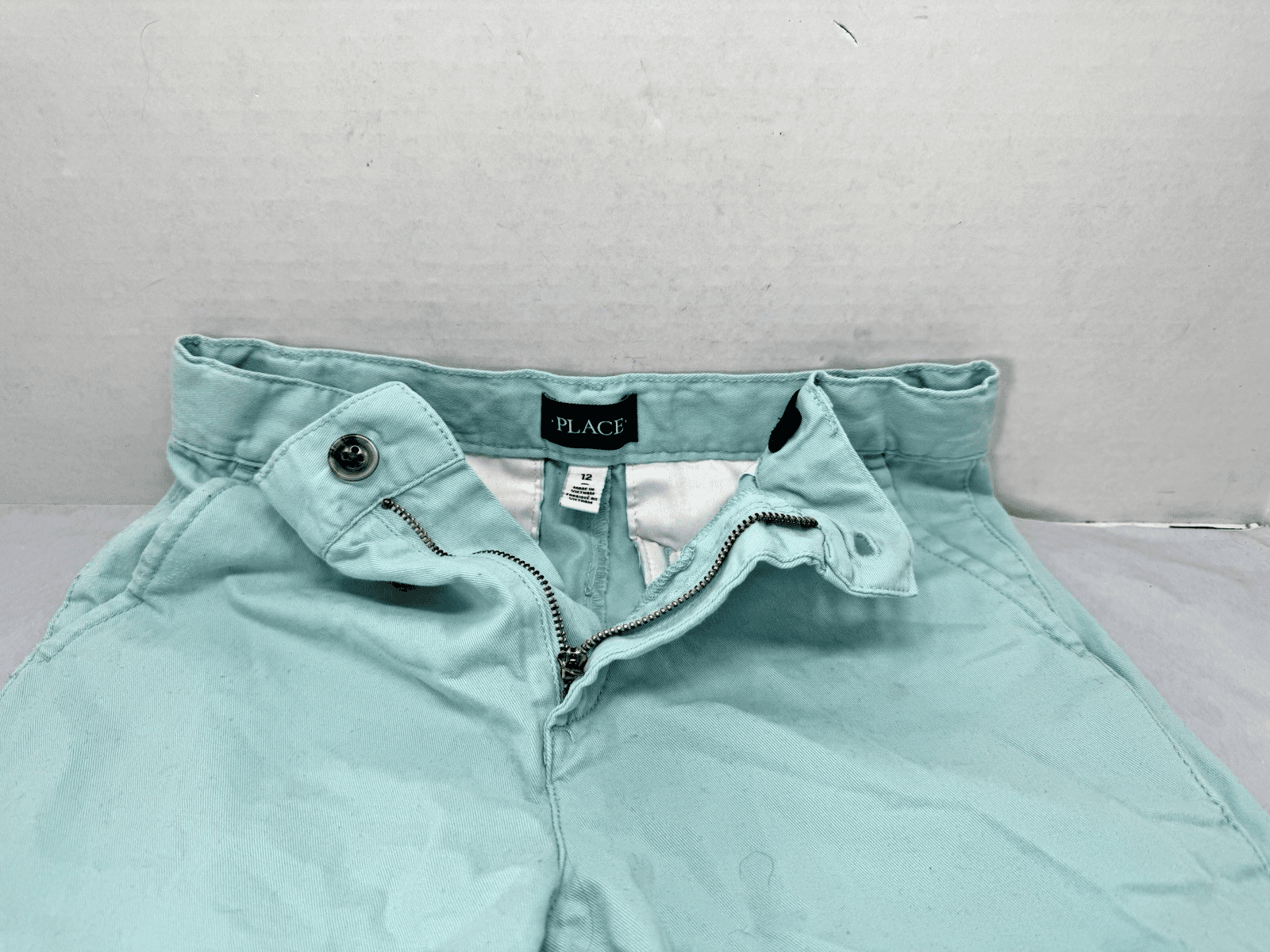 Place Shorts Boys 12 Teal Casual 100% Cotton Summer - Thumbnail 4