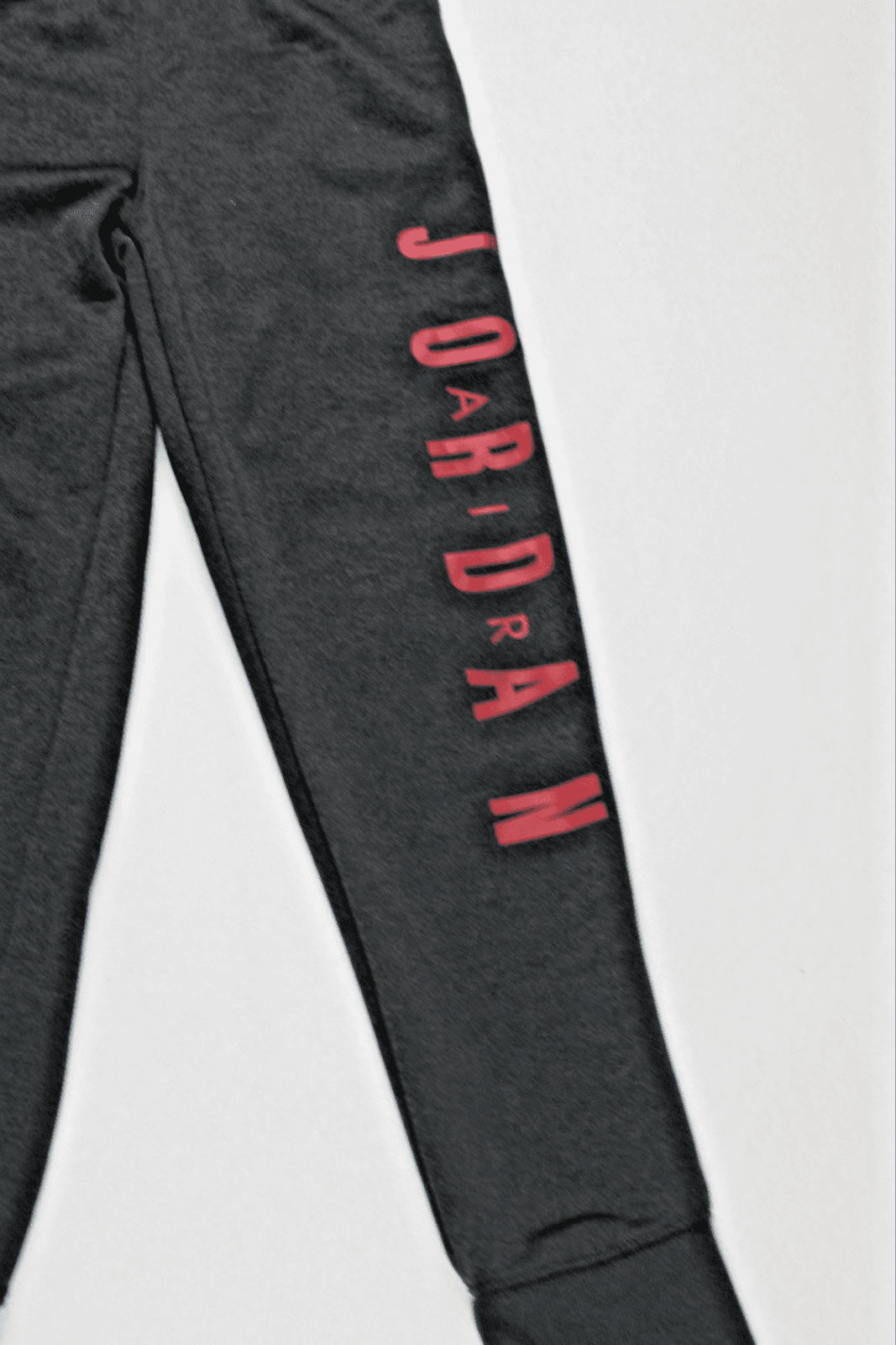 Jordan Kids Sweatpants Black Red Logo Jogger Pants Size M (10-12 YRS) Y2K - Thumbnail 2