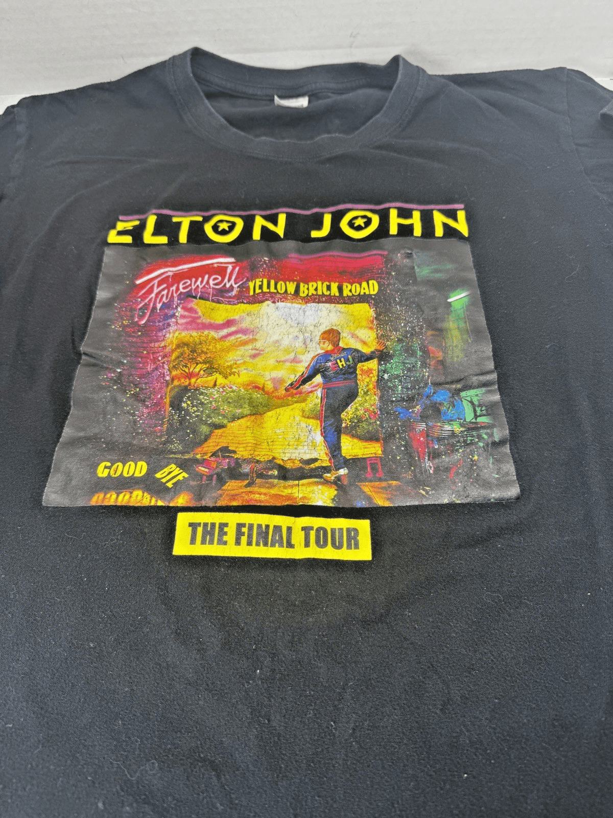 Elton John Farewell Yellow Brick Road Tour T-Shirt 2019-20 M Genuine Concert Tee - Thumbnail 2