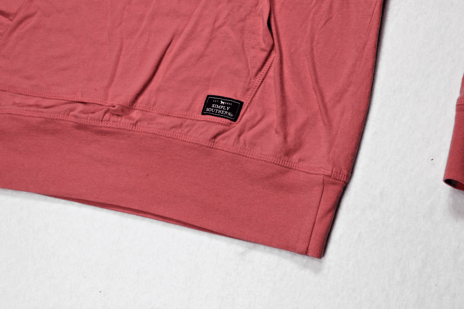 Simply Southern Pullover Hoodie Peach Long Sleeve Casual Small Lightweight Soft - Thumbnail 2