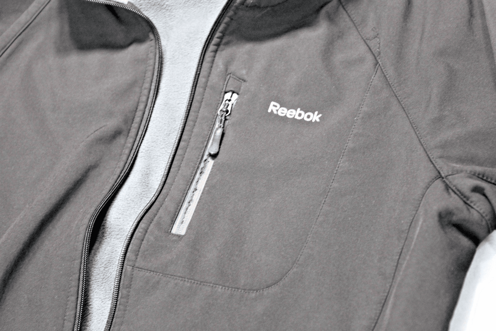 Vintage Men’s Reebok Windbreaker Zip-Up Jacket – Black – Large - Thumbnail 2