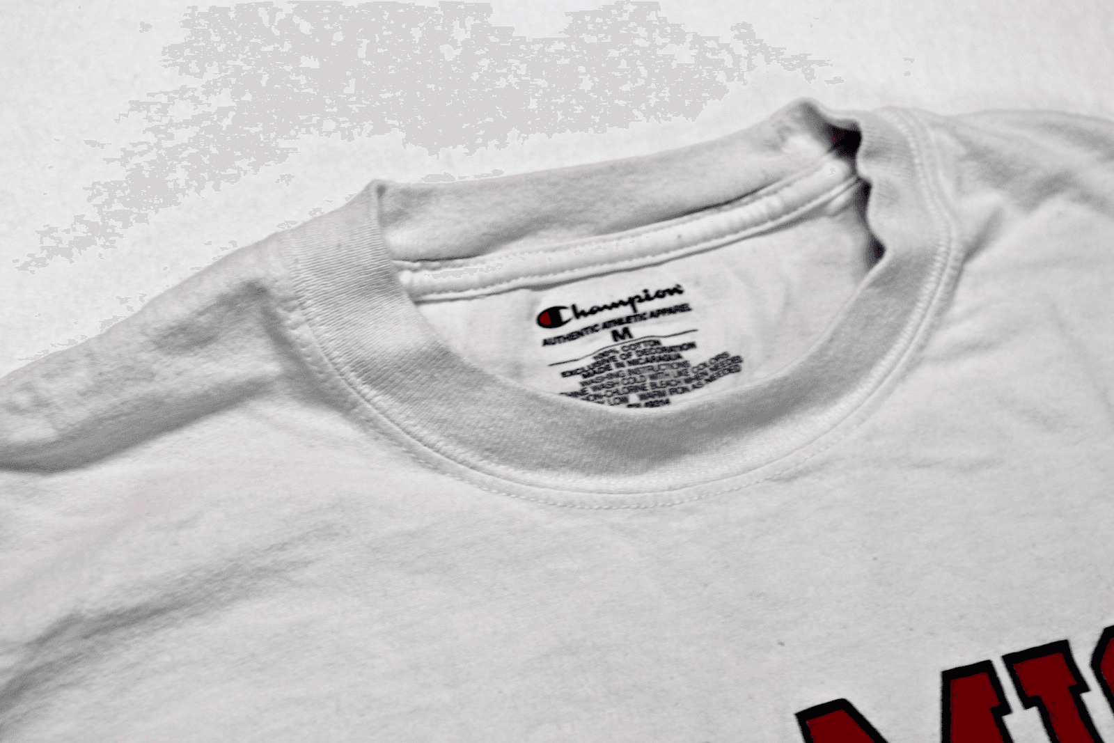 Vintage 90s Champion Ole Miss Rebels Crewneck T-shirt Sz M - Thumbnail 3