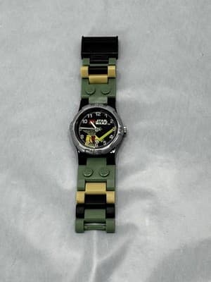 Lego Star Wars Watch Kids Boy 27mm Black Green Yellow Yoda