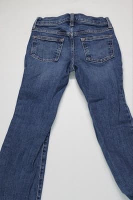 OLD NAVY Girls High Rise Flare Jeans 10 Dark Wash Stretch Denim NEW Retro Used - Thumbnail 5