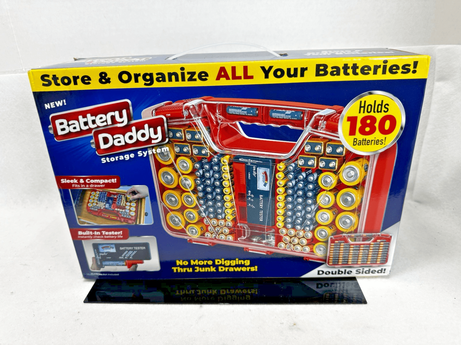 180 Battery Daddy Storage System Caddy Organizer with Case and Tester. - Image 1