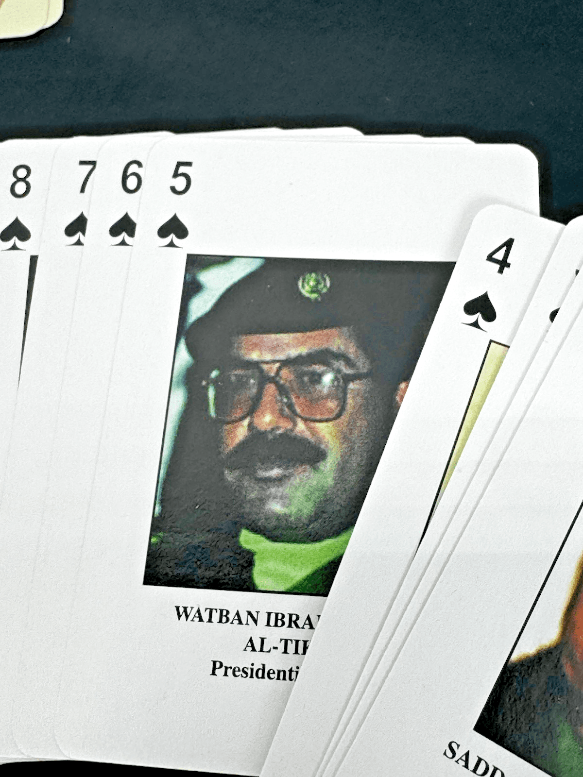 Iraq Most Wanted Playing Cards Deck Saddam Hussein Uday Qusay Military Set w/Cas - Thumbnail 3