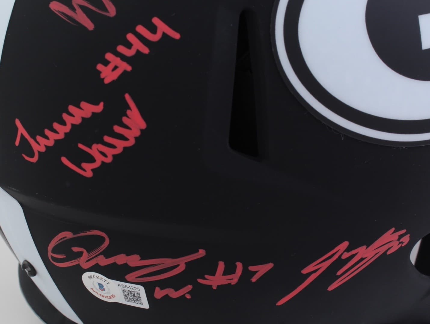 2021 National Champs Helmet Team Signed Eclipse Speed Rep Georgia Bulldogs BAS A - Thumbnail 3